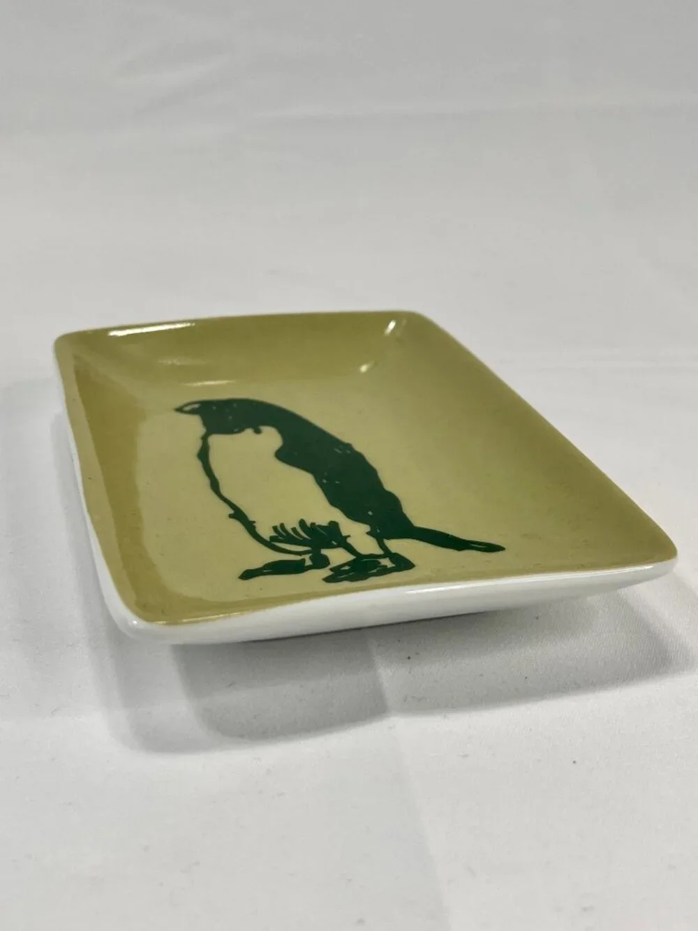 Jason Polan + West Elm Canape Plate Dapper Penguin Rectangular Trinket Dish